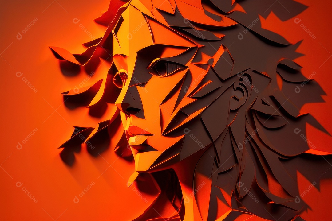 ilustração 3D de mulher Dia Das Mulheres.