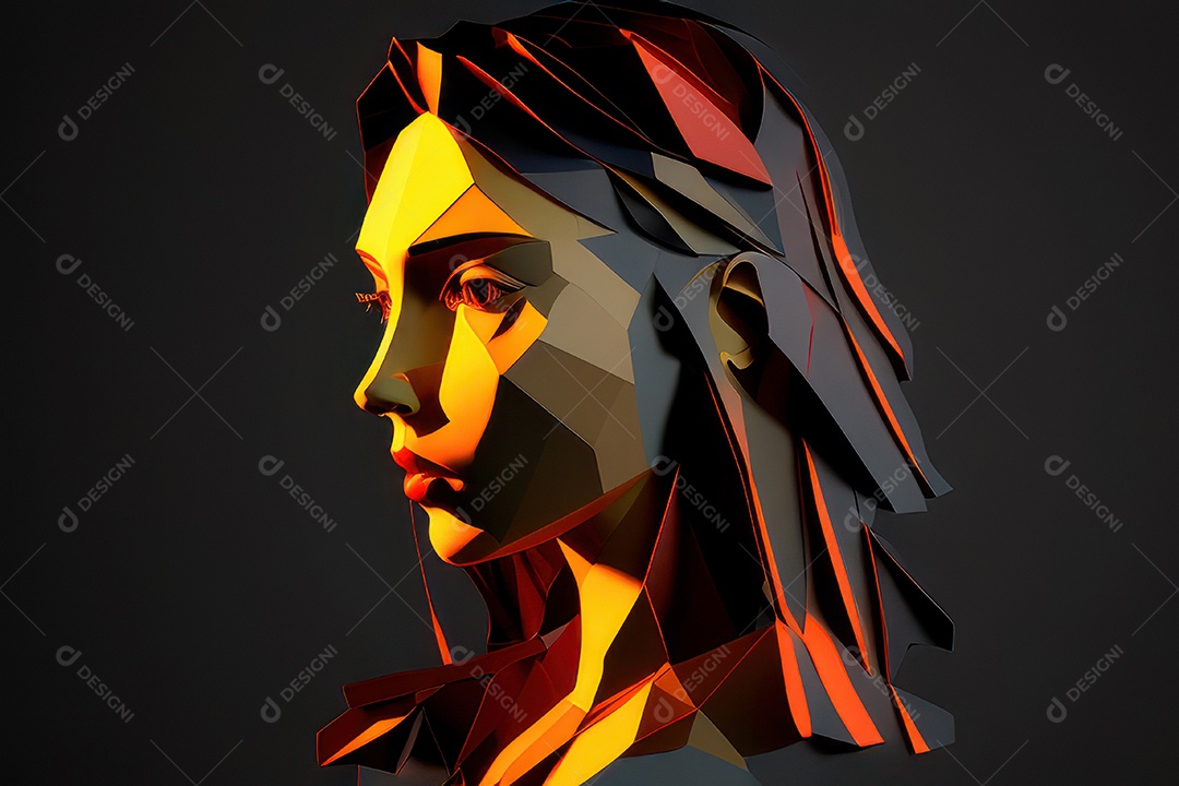 ilustração 3D de mulher Dia Das Mulheres.