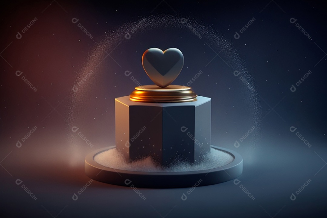 Plano de fundo corações metálico