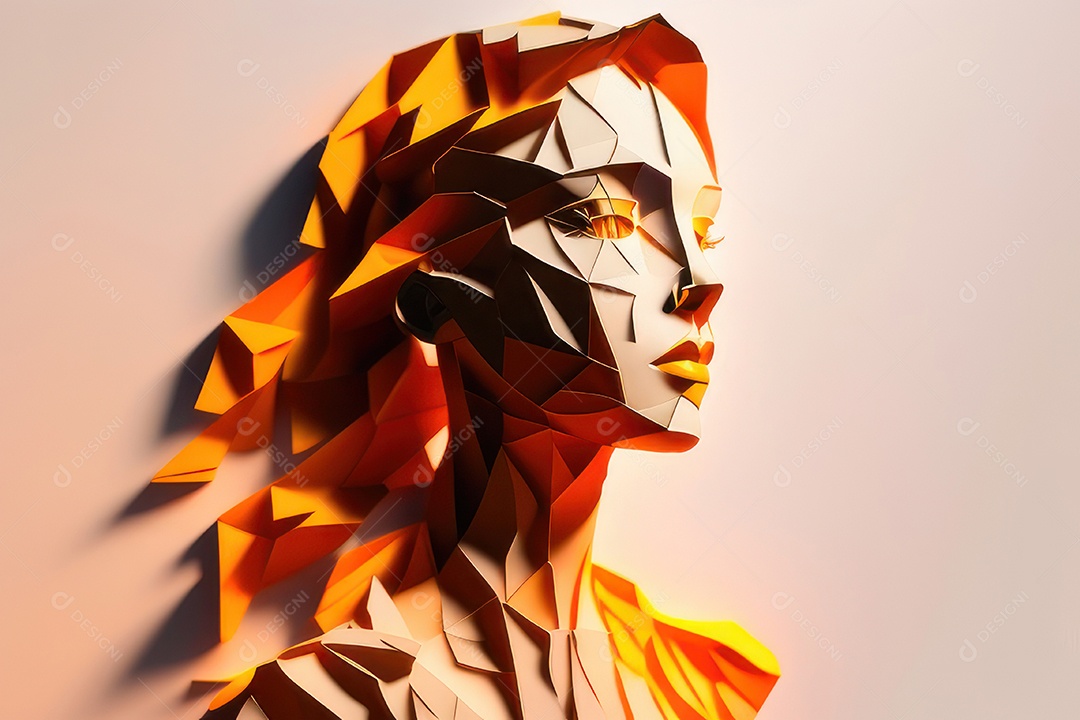 ilustração 3D de mulher Dia Das Mulheres.