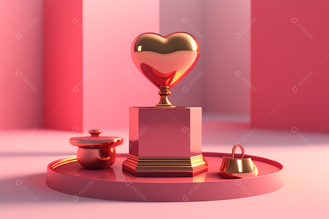 Plano de fundo corações metálico