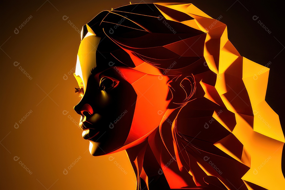 ilustração 3D de mulher Dia Das Mulheres.