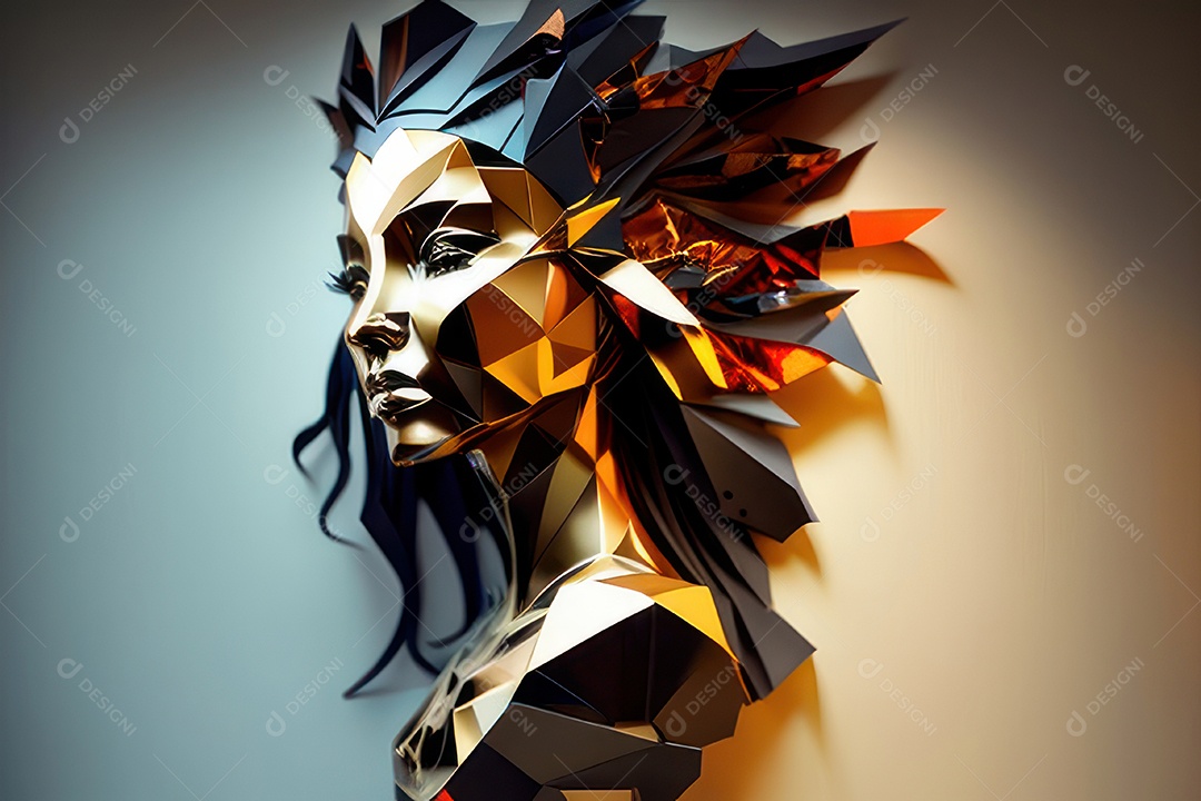 ilustração 3D de mulher Dia Das Mulheres.