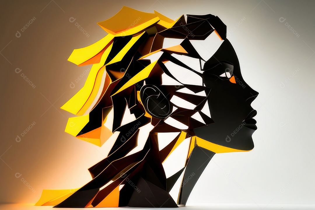 ilustração 3D de mulher Dia Das Mulheres.