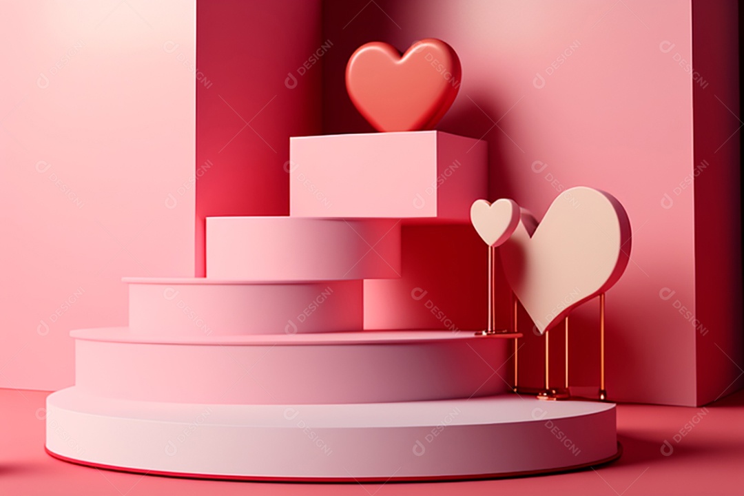 Plano de fundo corações metálico