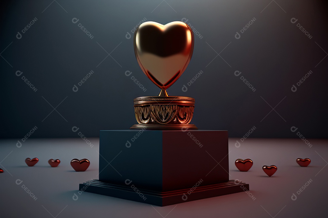 Plano de fundo corações metálico