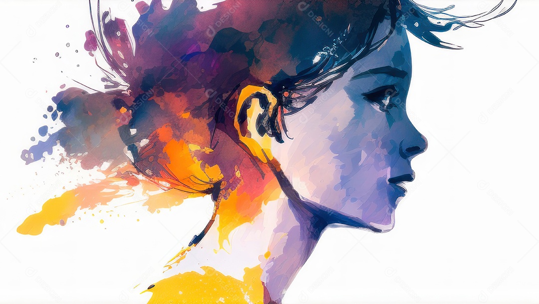 ilustração 3D de mulher Dia Das Mulheres.