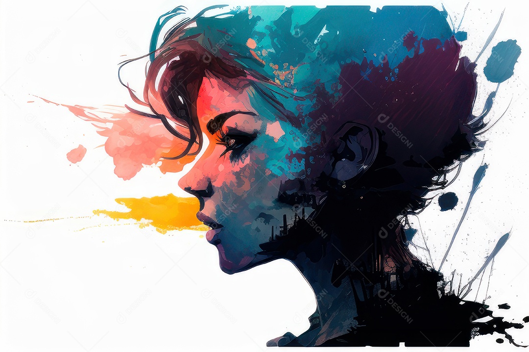 ilustração 3D de mulher Dia Das Mulheres.