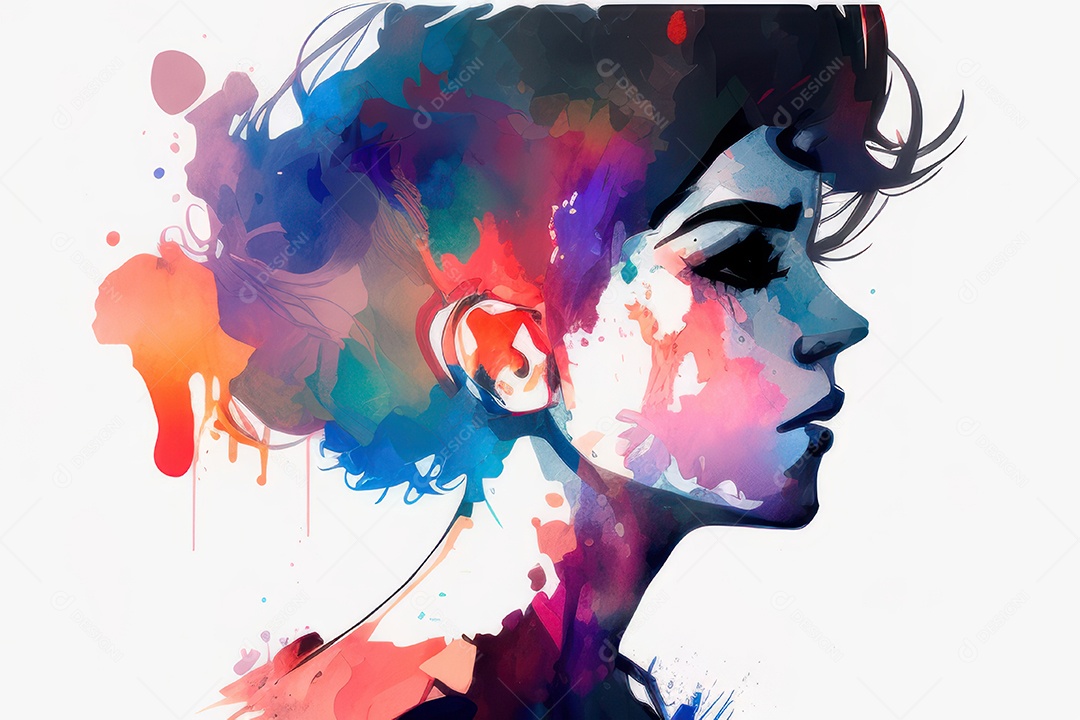 ilustração 3D de mulher Dia Das Mulheres.