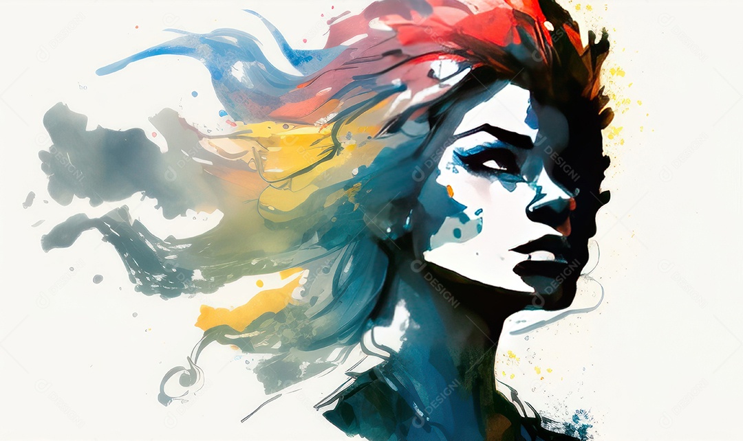 ilustração 3D de mulher Dia Das Mulheres.