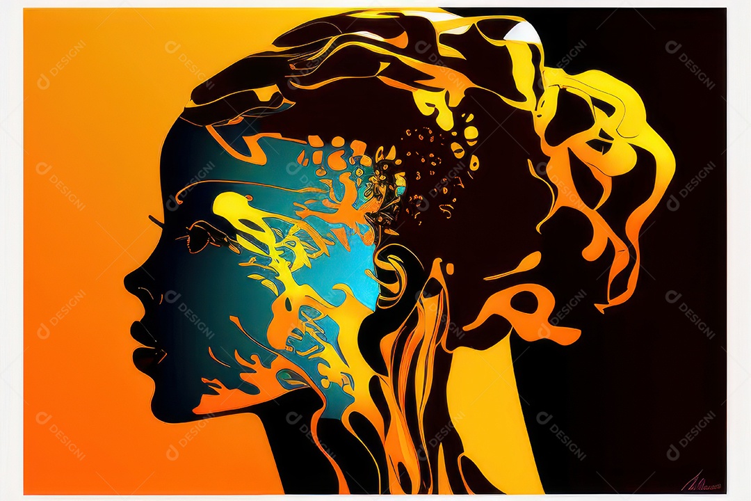 ilustração 3D de mulher Dia Das Mulheres.