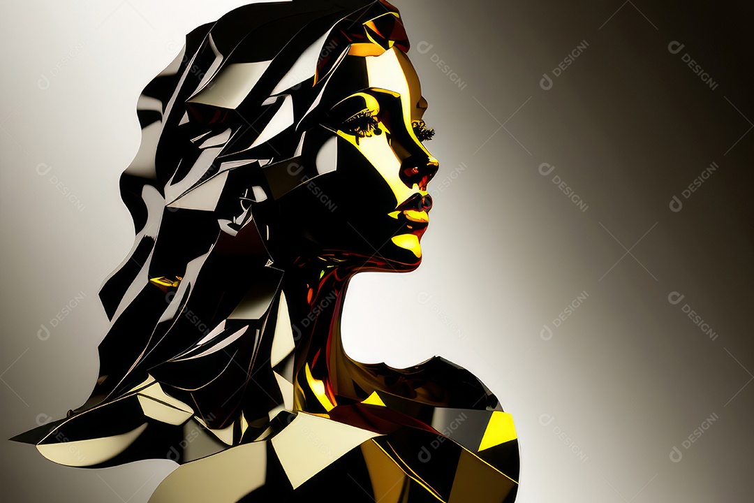 ilustração 3D de mulher Dia Das Mulheres.