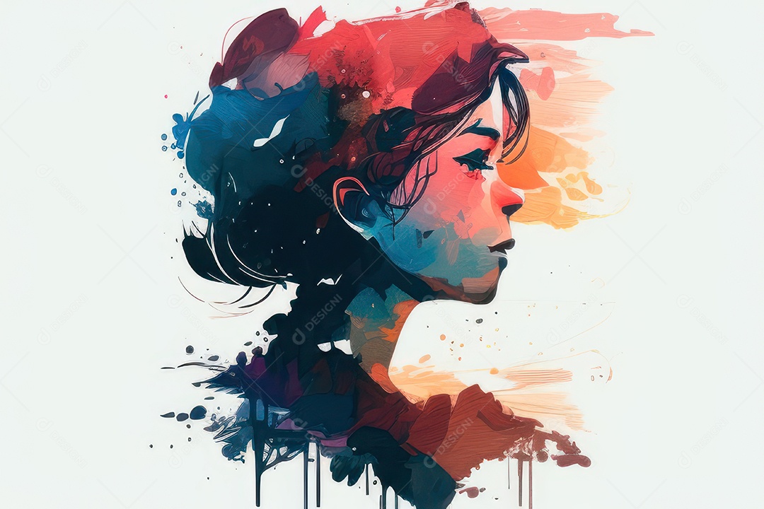 ilustração 3D de mulher Dia Das Mulheres.