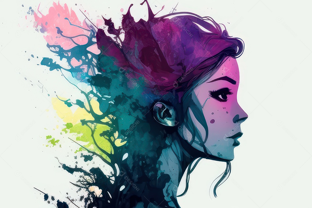 ilustração 3D de mulher Dia Das Mulheres.