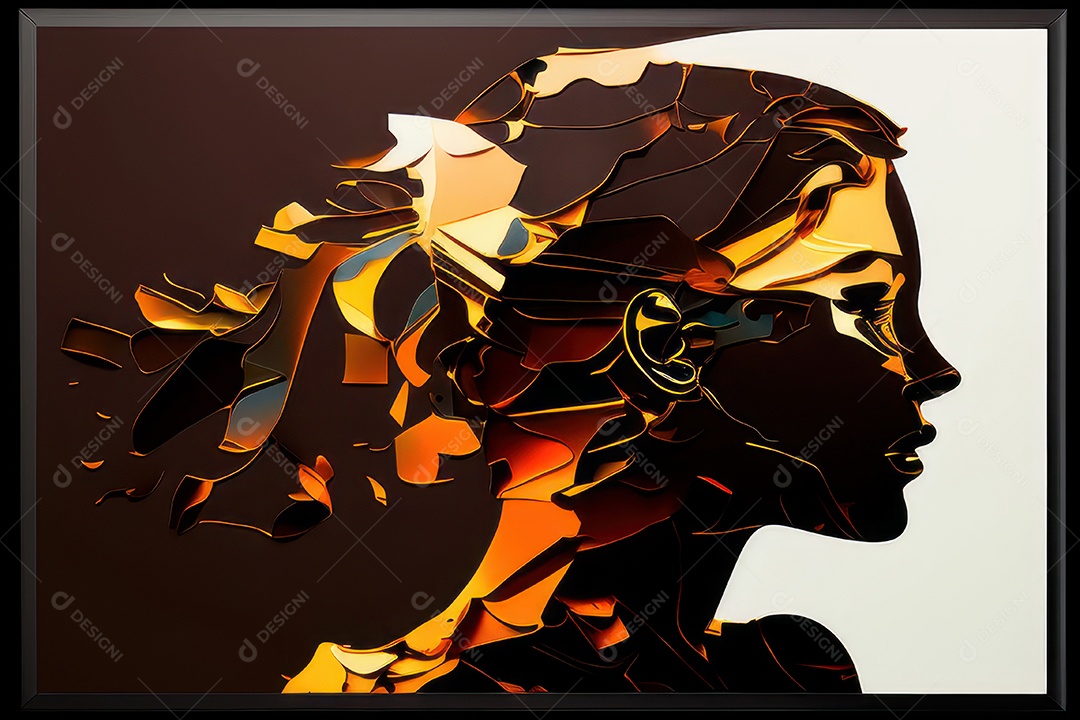 ilustração 3D de mulher Dia Das Mulheres.