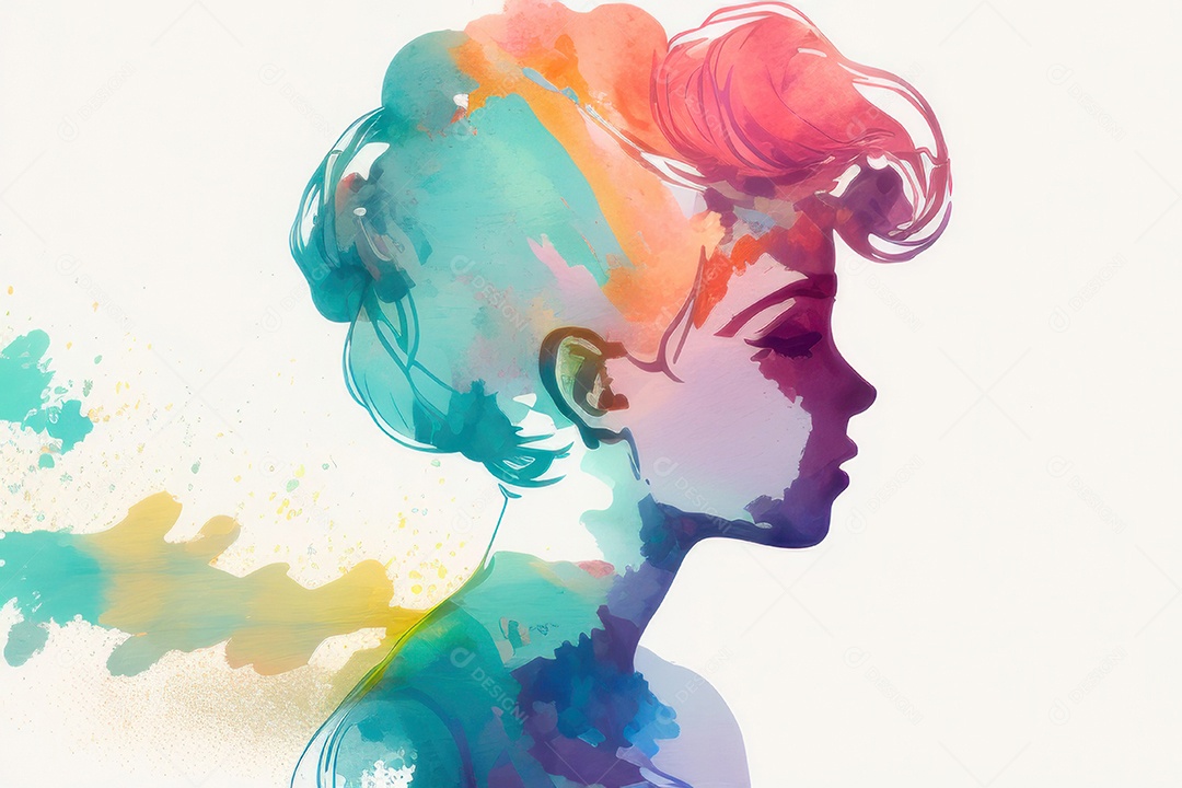 ilustração 3D de mulher Dia Das Mulheres.