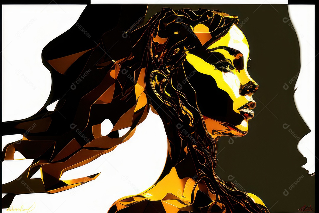 ilustração 3D de mulher Dia Das Mulheres.