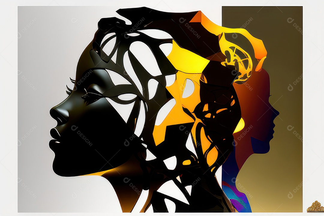 ilustração 3D de mulher Dia Das Mulheres.