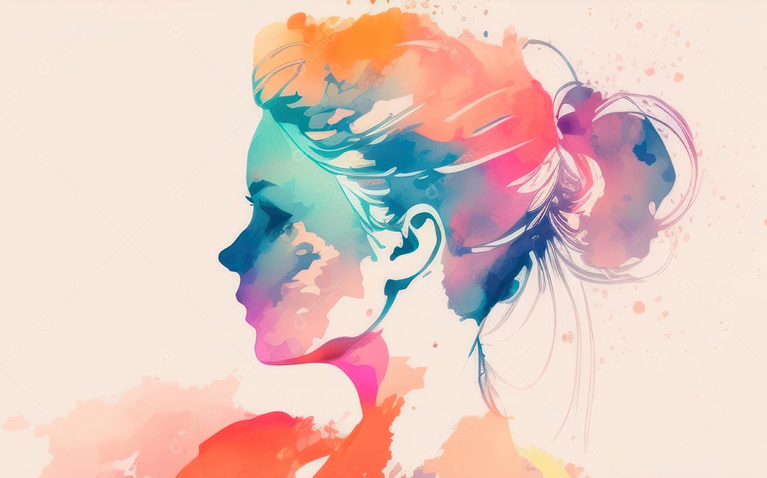 ilustração 3D de mulher Dia Das Mulheres.