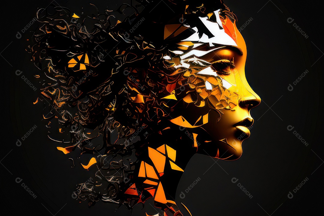 ilustração 3D de mulher Dia Das Mulheres.