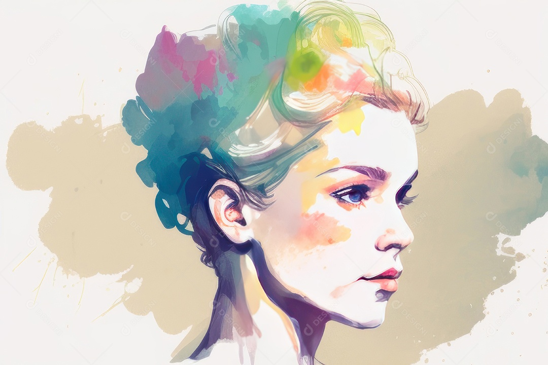 ilustração 3D de mulher Dia Das Mulheres.