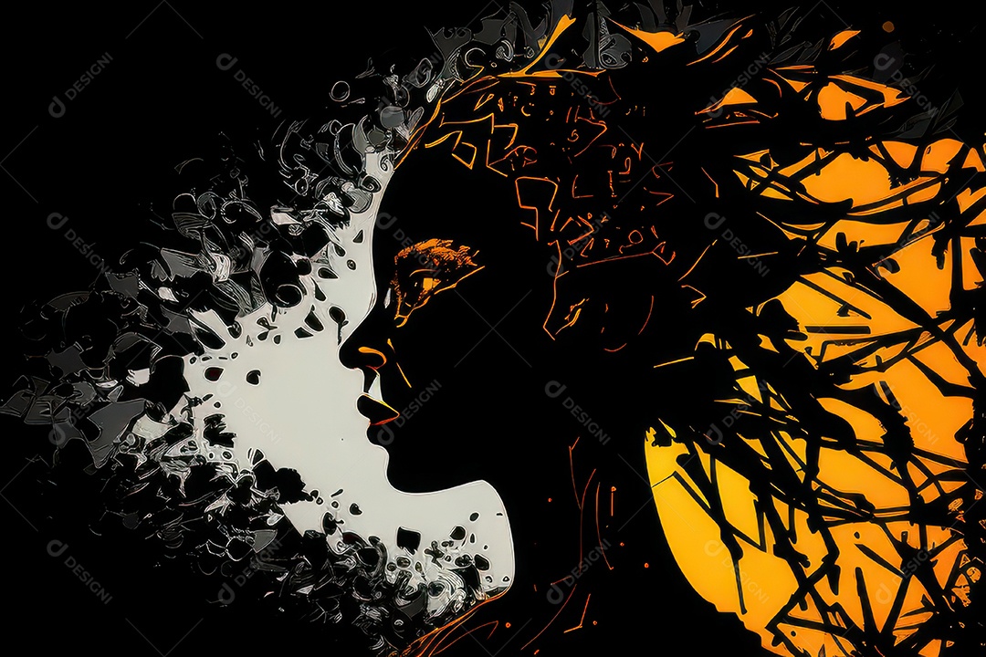 ilustração 3D de mulher Dia Das Mulheres.