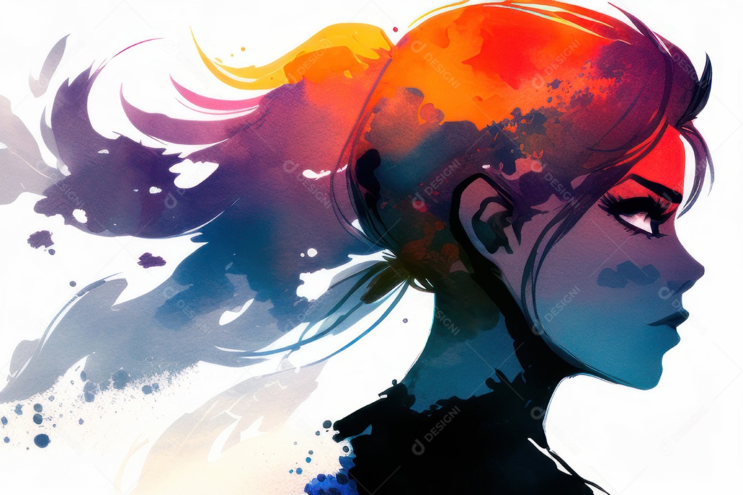 ilustração 3D de mulher Dia Das Mulheres.