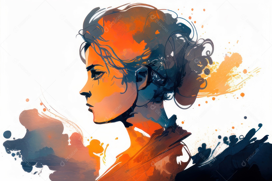 ilustração 3D de mulher Dia Das Mulheres.