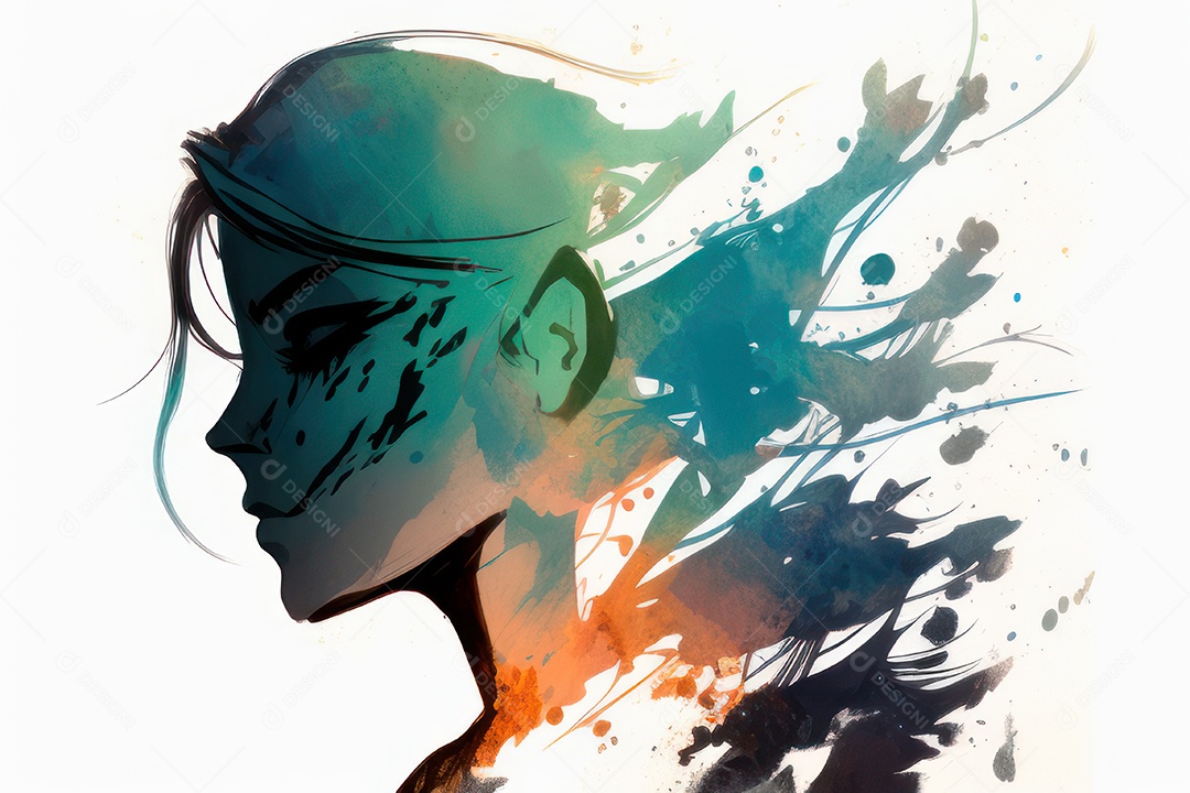 ilustração 3D de mulher Dia Das Mulheres.