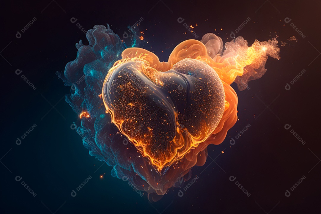 Plano de fundo corações metálico