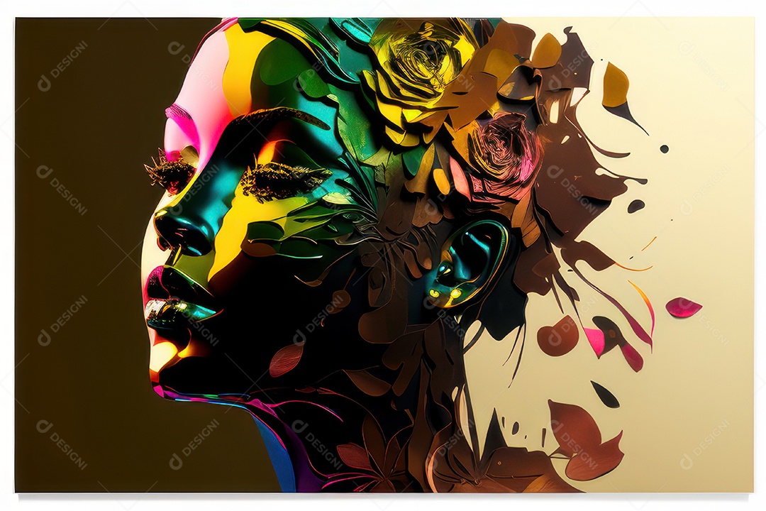 ilustração 3D de mulher Dia Das Mulheres.