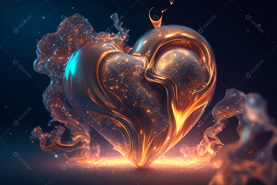 Cenário de dia dos namorados corações cortados sobre fundo isolado