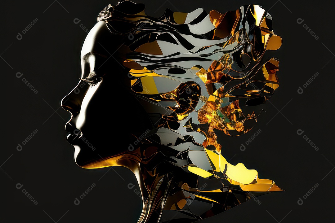 ilustração 3D de mulher Dia Das Mulheres.