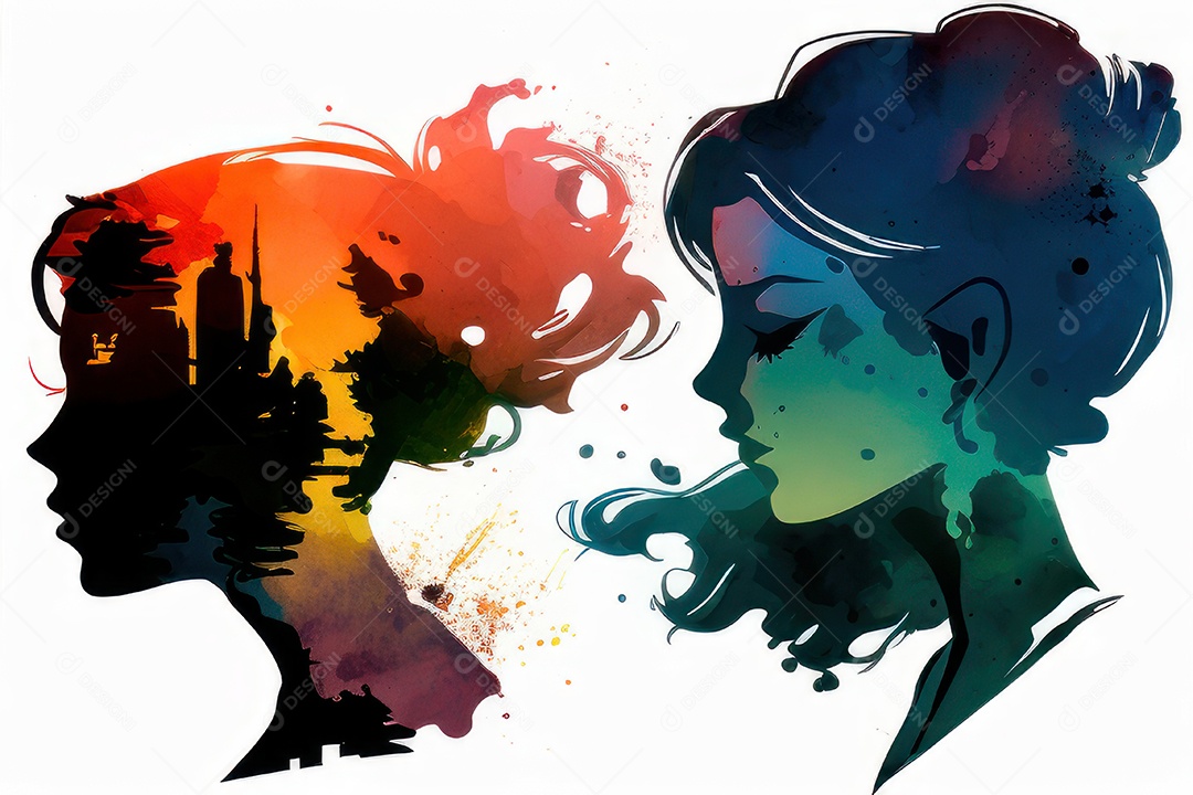 ilustração 3D de mulher Dia Das Mulheres.