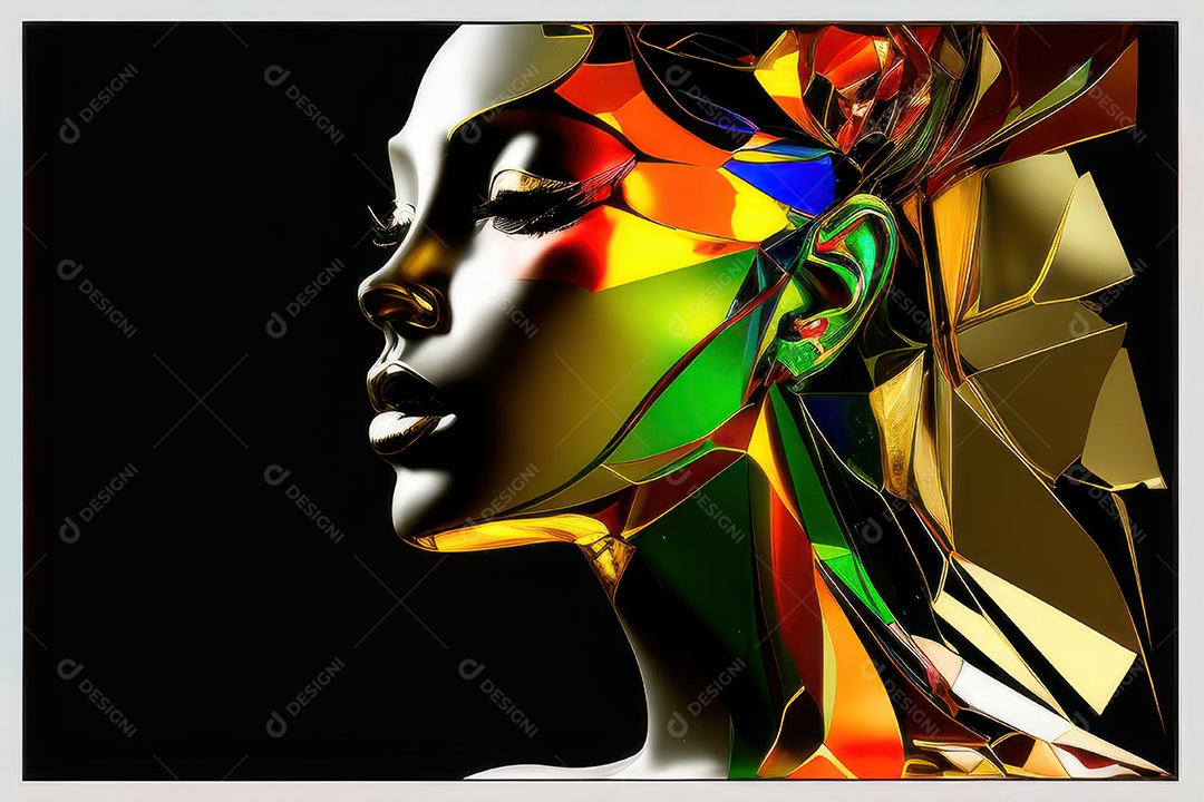 ilustração 3D de mulher Dia Das Mulheres.