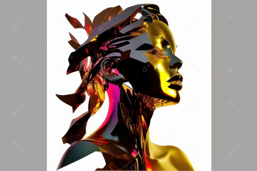 ilustração 3D de mulher Dia Das Mulheres.