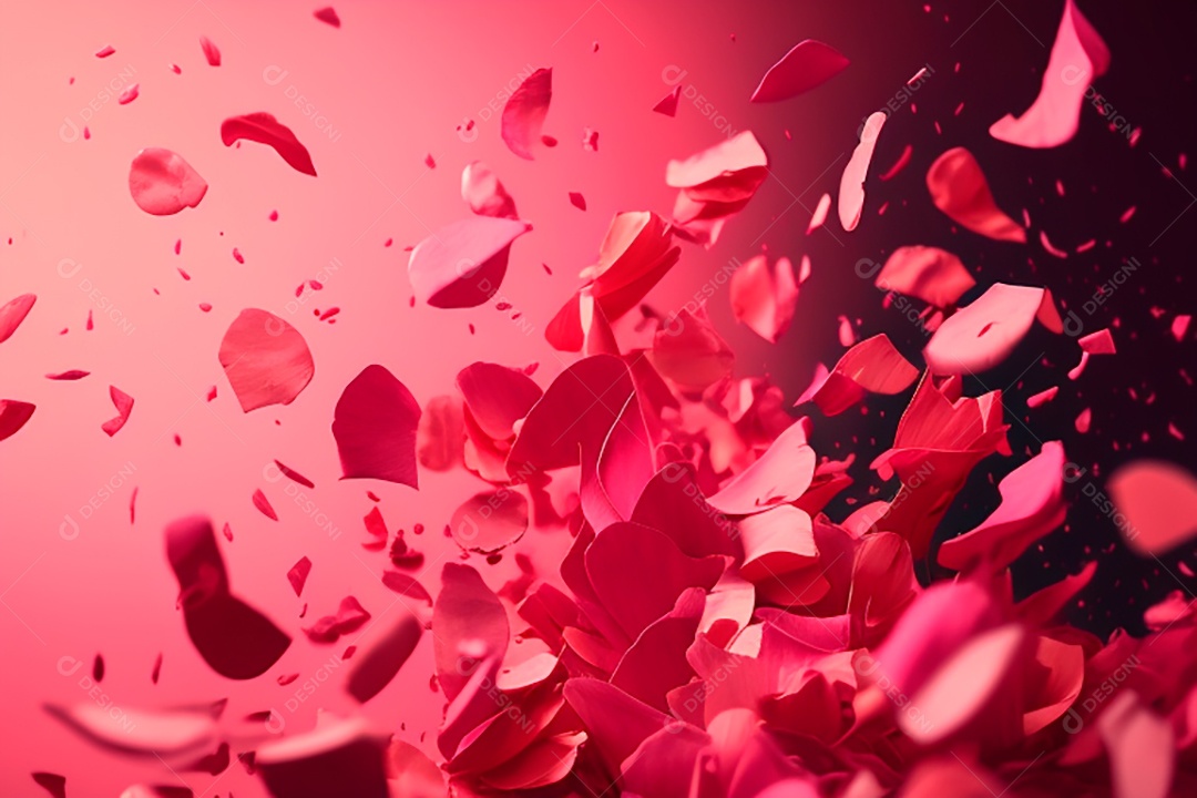 Cenário de dia dos namorados corações cortados sobre fundo isolado