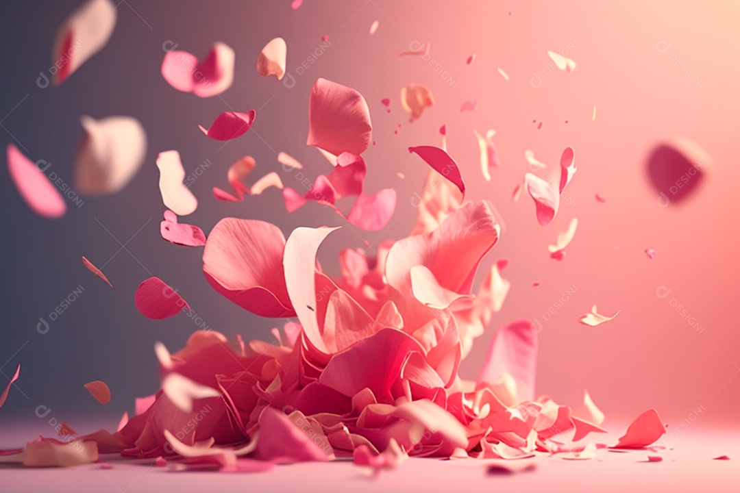 Cenário de dia dos namorados corações cortados sobre fundo isolado