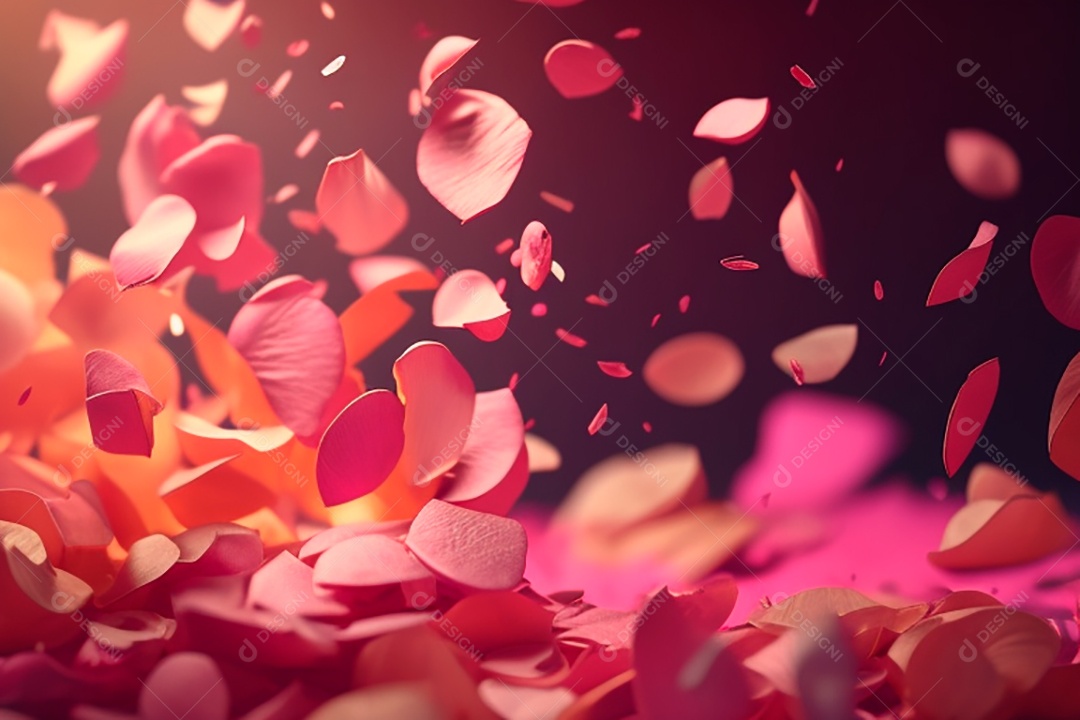 Cenário de dia dos namorados corações cortados sobre fundo isolado