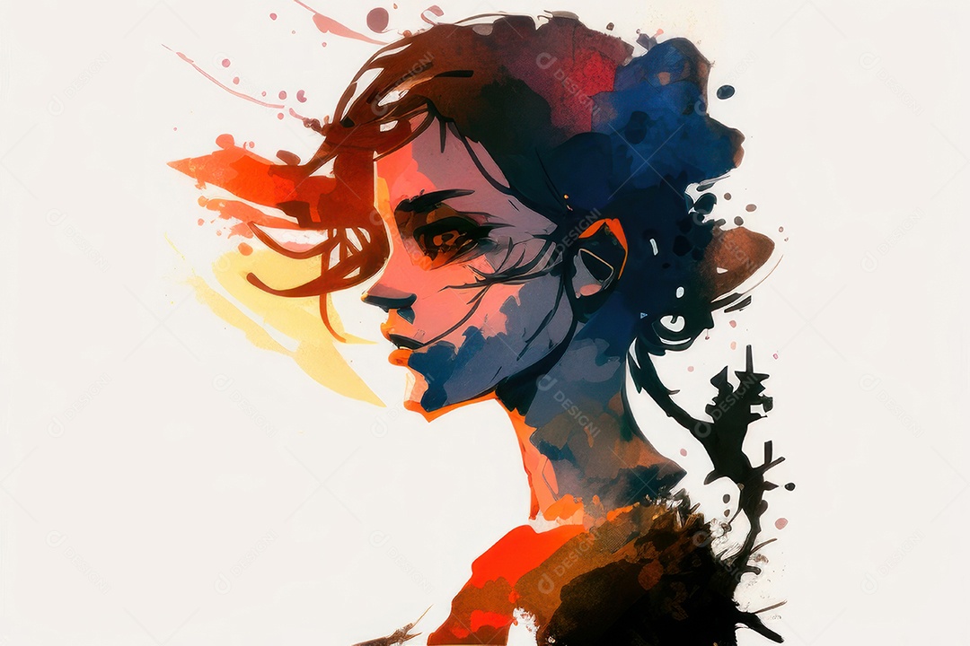 ilustração 3D de mulher Dia Das Mulheres.