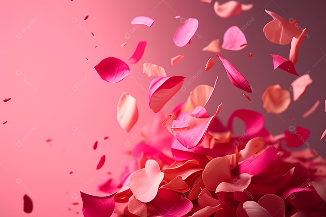 Cenário de dia dos namorados corações cortados sobre fundo isolado