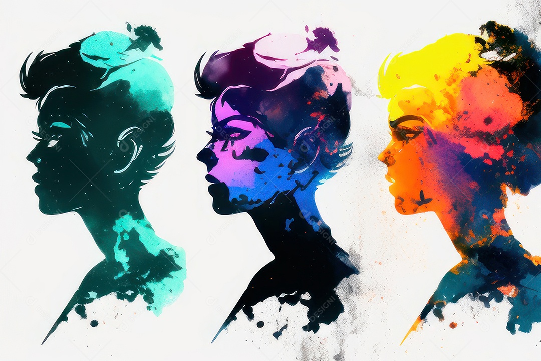 ilustração 3D de mulher Dia Das Mulheres.