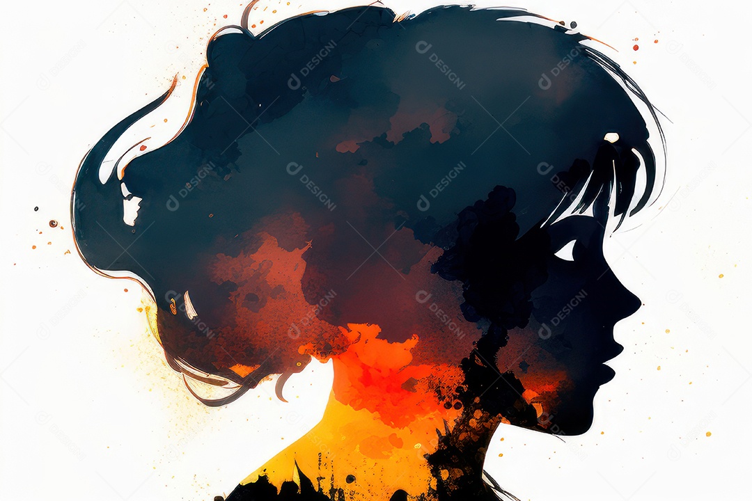 ilustração 3D de mulher Dia Das Mulheres.