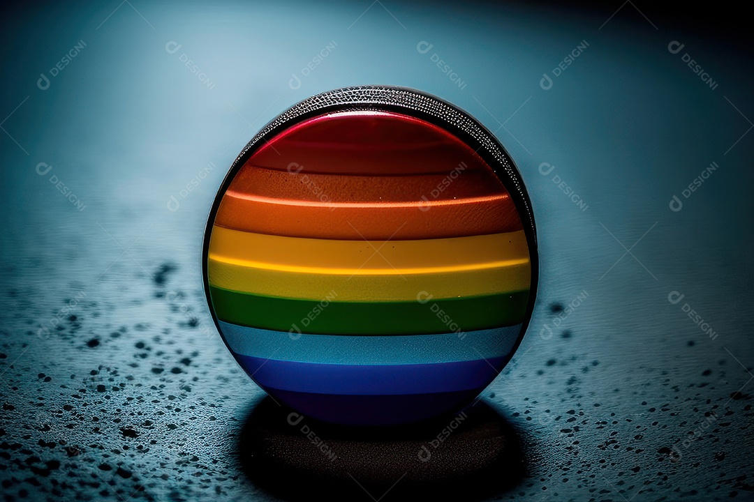 Símbolo LGBT sobre fundo isolado.