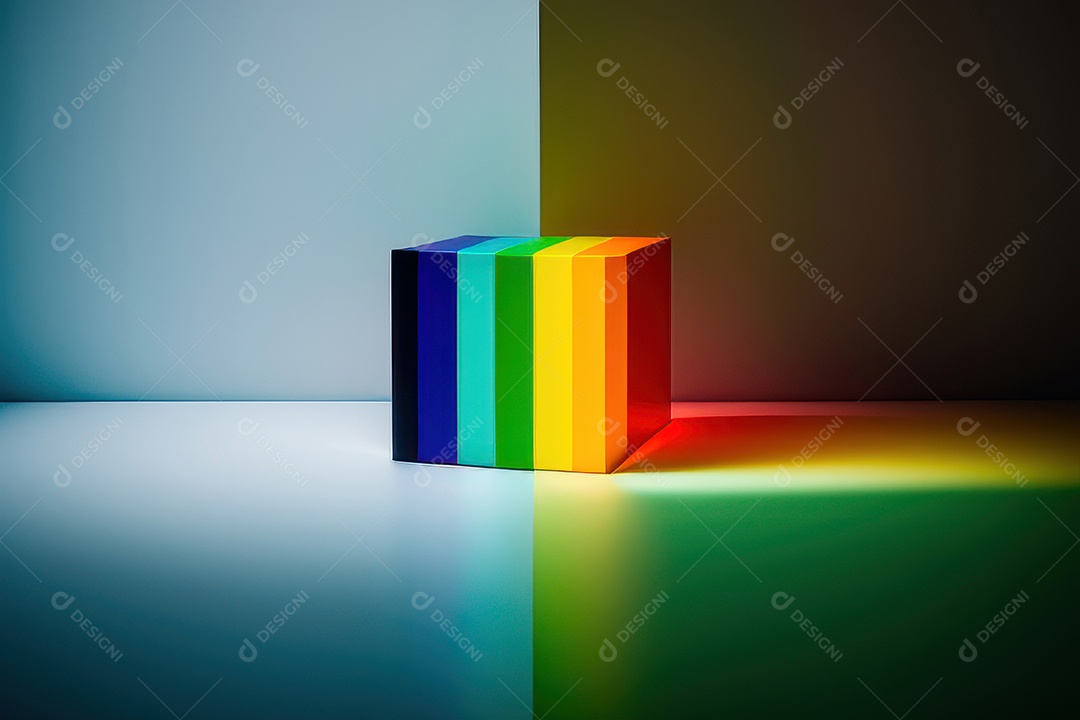 Cores da bandeira LGBTQI+.