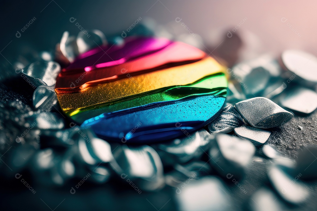 Cores da bandeira LGBTQI+.