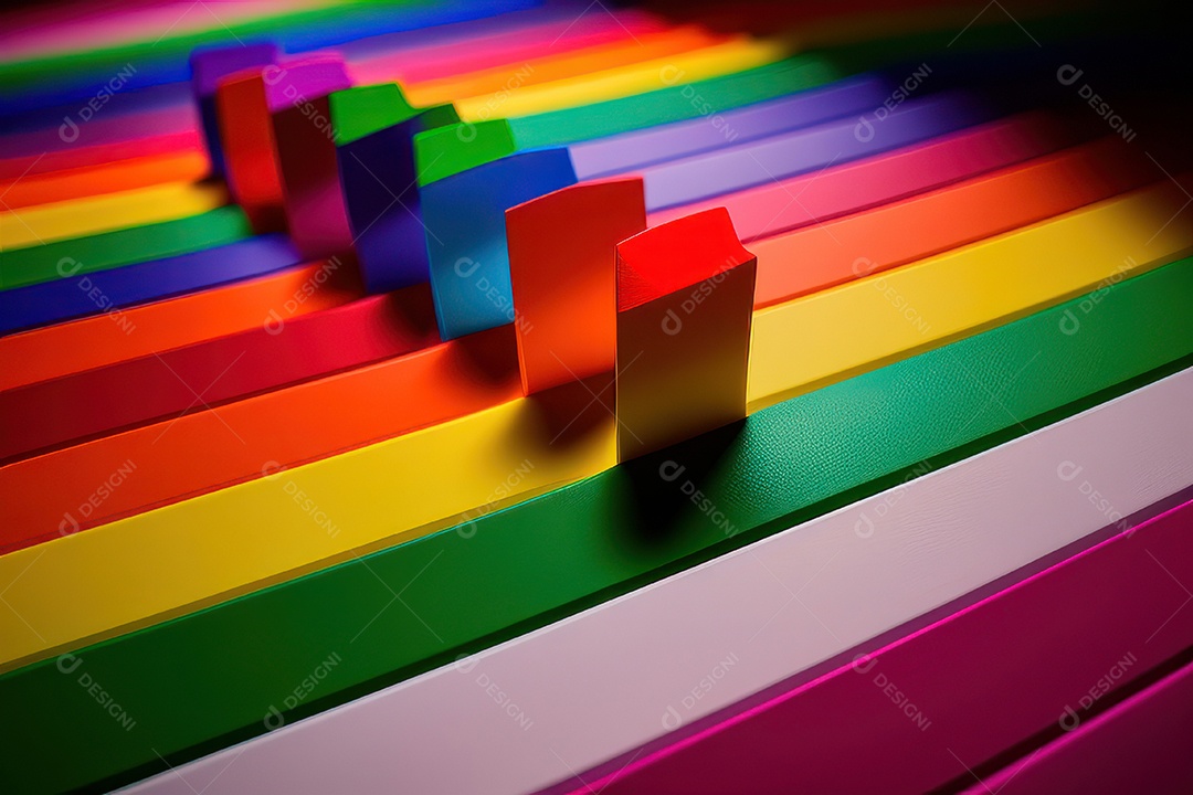 Cores da bandeira LGBTQI+.