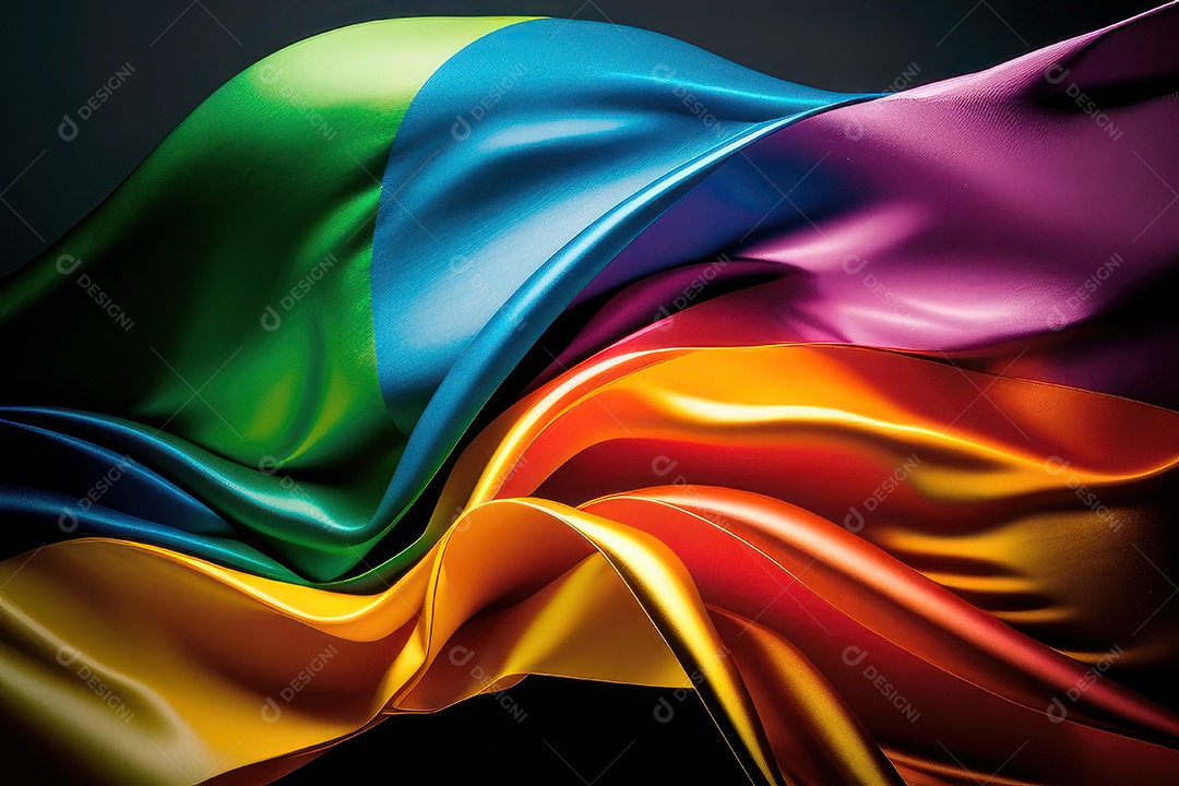 Cores da bandeira LGBTQI+.