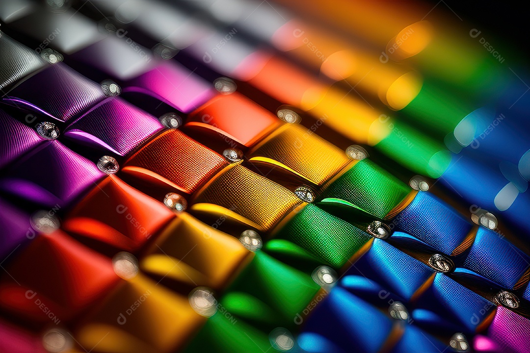 Background com formas coloridas LGBTQI+.