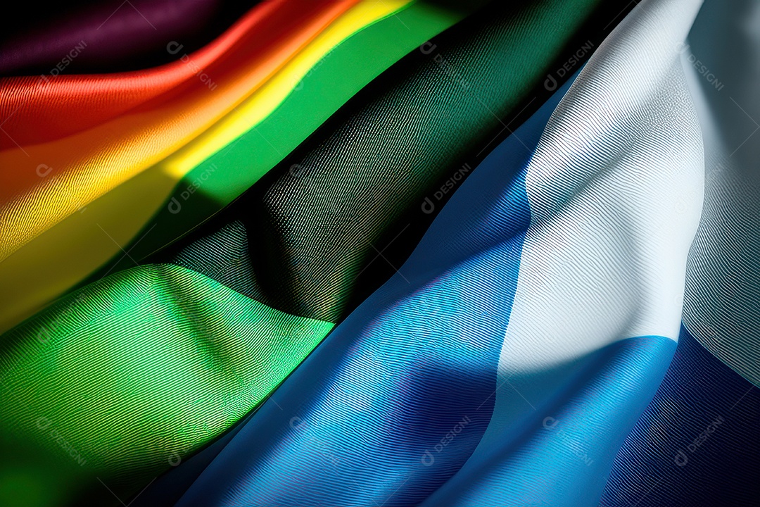 Background com formas coloridas.